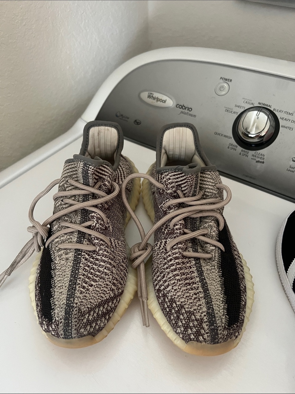 Yeezy Boost 350 V2 Taupe Black Knit Sneakers